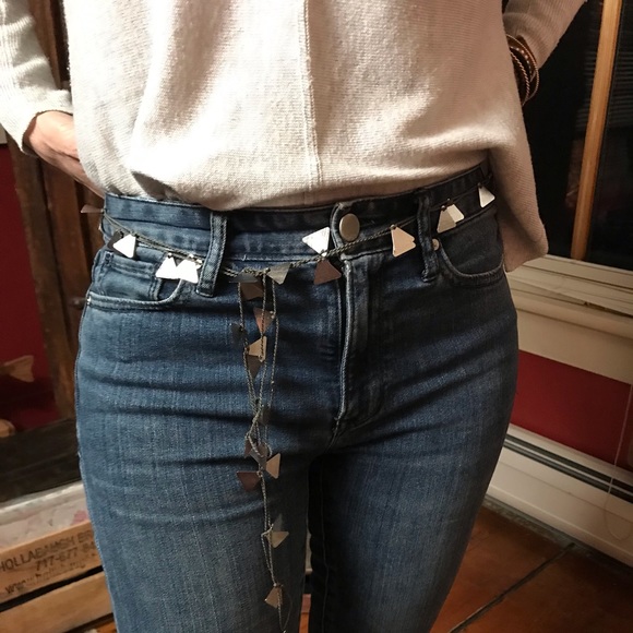 Silver Triangle Necklace - Picture 5 of 7